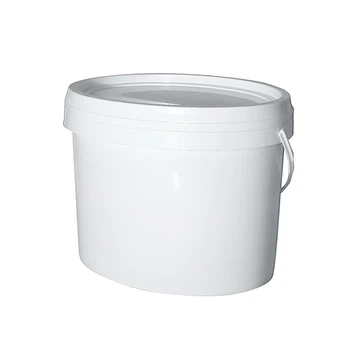 Izpraznite 10-litrsko plastično ovalno vedro